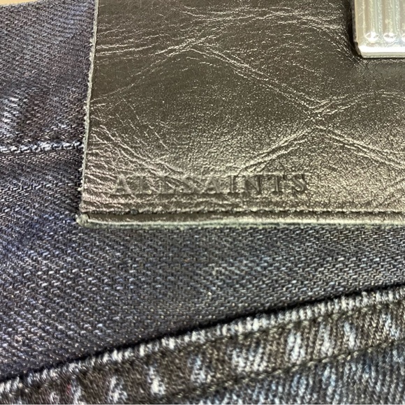 All Saints Iggy Jeans Dark Wash Button Fly Straight Leg Men’s Size 30 - Picture 5 of 8